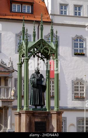 martin luther, wittenberg, riformatore, Lutherstadt, martin Luthers, streghe, riformatori Foto Stock