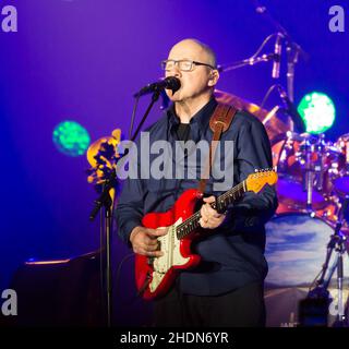 Mark Knopfler si esibisce a Barcellona Foto Stock