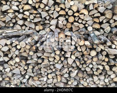 pali di legno, legna da ardere, pali di legno, legna da ardere Foto Stock