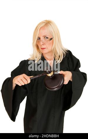 giudice, gavel, giudice, giudici Foto Stock