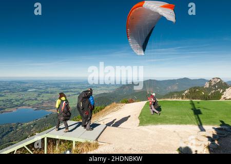 parapendio, parapendio, parapendio Foto Stock