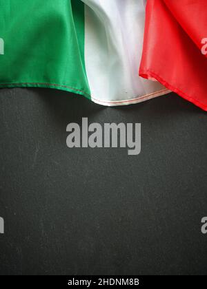 bandiera, italia, bandiere, corsivo Foto Stock
