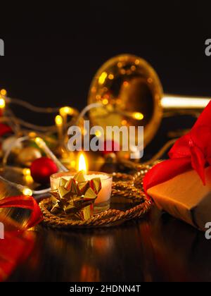 natale, a lume di candela, buon natale, x-mas, natale, candlelight Foto Stock