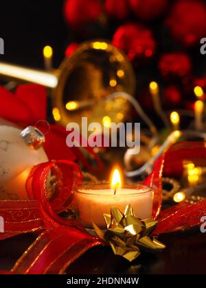 natale, a lume di candela, buon natale, x-mas, natale, candlelight Foto Stock