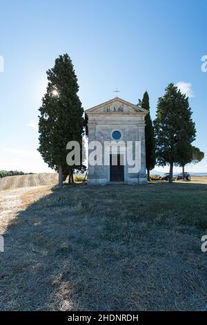 cappella, cappella della madonna di vitaleta, cappelle, cappella di vitaleta, cappella della madonna di vitaleta, cappella di vitaleta Foto Stock