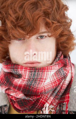 giovane uomo, ritratto, ragazzo, uomo, uomini, giovani, ritratti Foto Stock