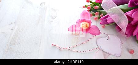 bouquet di tulipani, giorno delle madri, bouquet di tulipani, giorni delle madri Foto Stock