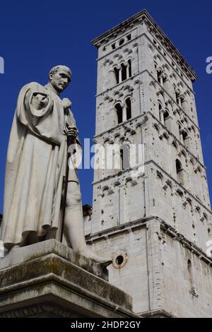 lucca, francesco burlamacchi, san michele in foro, luccas, francesco burlamacchis Foto Stock