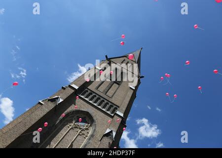 chiesa, hennef, San Simone e Jude Chiesa, chiese Foto Stock