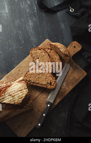 affettato, pane, affettato, pane Foto Stock