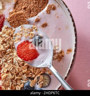 colazione, cereali, colazione, cereali Foto Stock