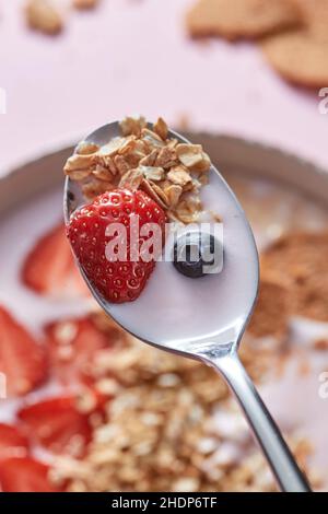 dieta sana, colazione, cereali, cibo sano, sano, a basso contenuto di grassi, colazioni, cereali Foto Stock