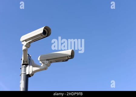 telecamera di sicurezza, cctv, telecamera di monitoraggio, telecamera di osservazione, telecamere di sicurezza, tvcc Foto Stock