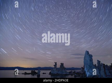 cielo stellare, lago mono, stella, laghi mono Foto Stock