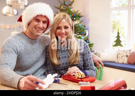 natale, regalo di natale, imballaggio, buon natale, x-mas, natale, regalo di natale, regali di natale Foto Stock