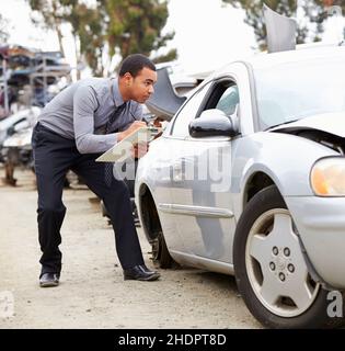 incidenti, danni, sopravigamenti, incidenti, danni, topografi Foto Stock