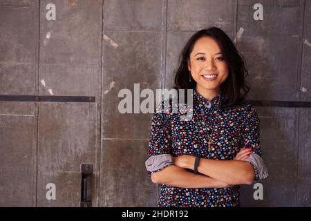 ritratto, donna, asiatico, ritratti, femmina, signore, signora, donne, asia, asiatici Foto Stock