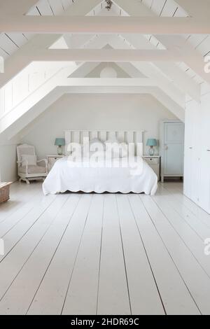 camera da letto, minimalista, camere da letto, minimalisti Foto Stock