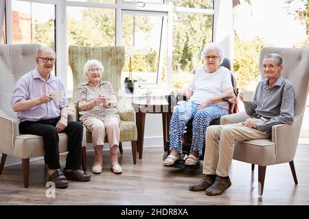 casa di cura, casa di riposo, anziano-wg, assistenza anziani, case di cura, pensionato, case di riposo Foto Stock