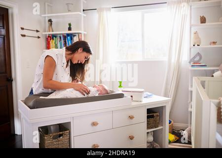 bambino, madre, felice, legame, babe, neonati, bambini umani, mamma, madri, mamma, happies Foto Stock