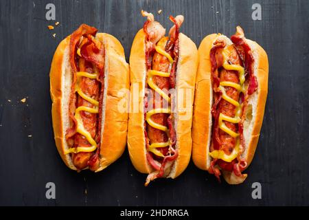 fast food, salsiccia, fast food, salsicce Foto Stock