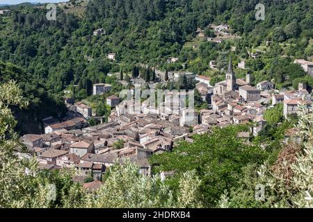 francia meridionale, largentière, francia meridionale, frances meridionale, largentières Foto Stock