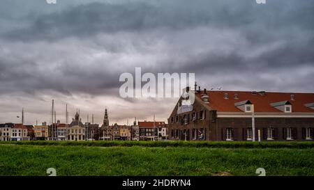 Paesaggio urbano di Vlissingen, Zeeland, Paesi Bassi Foto Stock