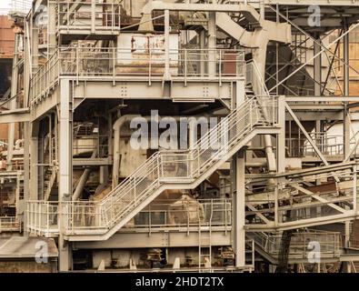 costruzione industriale, stabilimento industriale, costruzione di fabbriche, edifici industriali, impianti industriali, officina di fabbrica Foto Stock