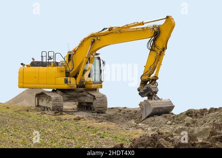 escavatore, motor di terra, motor di terra, bagger Foto Stock