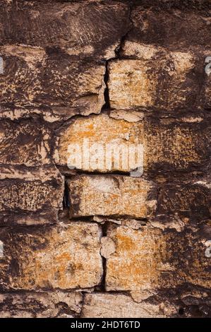 muratura, muro di pietra, muro di mattoni, murature, muri di pietra, muri di mattoni Foto Stock