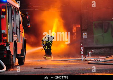 vigili del fuoco, vigili del fuoco, vigili del fuoco Foto Stock