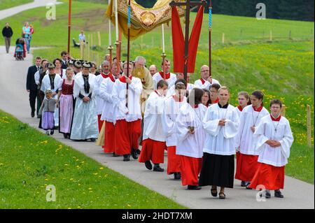 processione, corpus christi, sfilata, processioni, corpus christi, pagante, parate Foto Stock