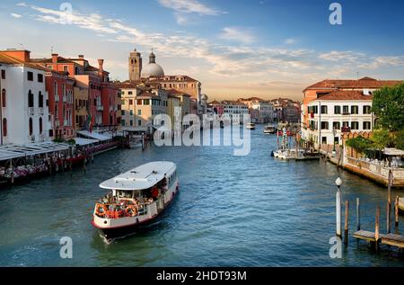 venezia, vaporetto, venices, vaporetti Foto Stock