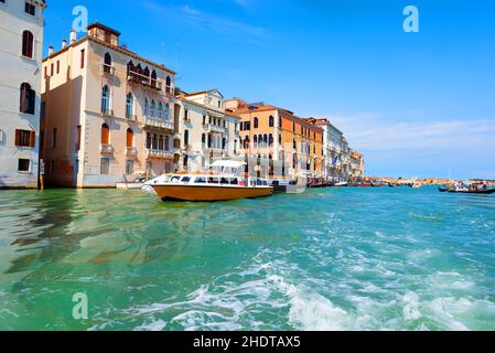 venezia, taxi d'acqua, venices, taxi d'acqua Foto Stock