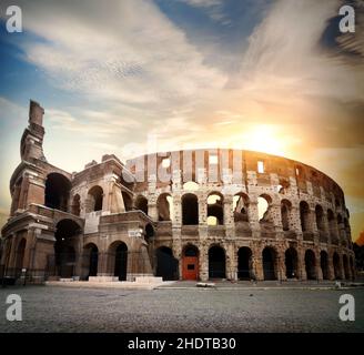 roma, colosseo, romani, colossi Foto Stock