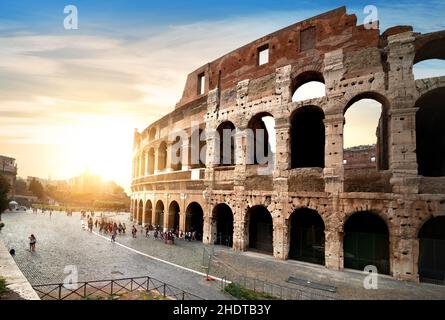 roma, colosseo, romani, colossi Foto Stock