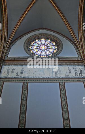 Santuario della Vergine della Misericordia a Canet de Mar della provincia Maresme di Barcellona, Catalogna, Spagna Foto Stock