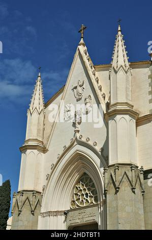 Santuario della Vergine della Misericordia a Canet de Mar della provincia Maresme di Barcellona, Catalogna, Spagna Foto Stock