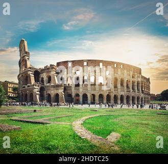 roma, colosseo, romani, colossi Foto Stock