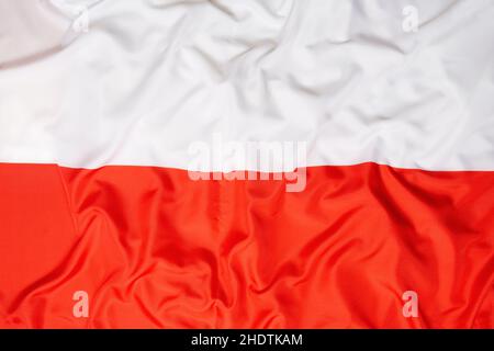 bandiera nazionale, polonia, bandiere nazionali, poland Foto Stock