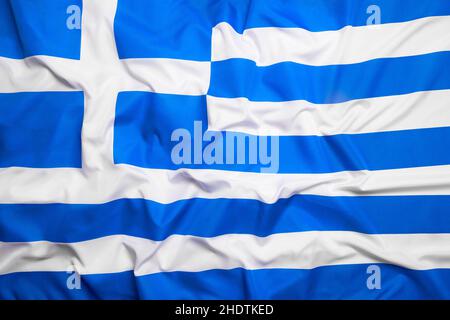 bandiera, grecia, bandiere, avene Foto Stock