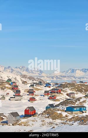 groenlandia, terre verdi Foto Stock