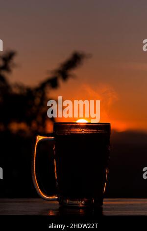 Sole in My Coffee Foto Stock