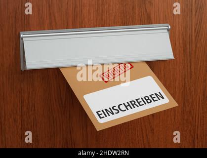 mail, einschreiben, mails Foto Stock