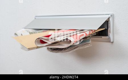 mail, slot di posta, blocco mailbox, mail, slot di posta, blocchi della mailbox Foto Stock