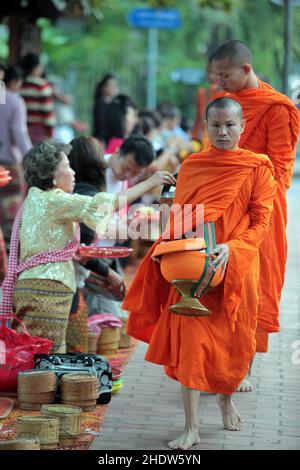 buddismo, monaco, xienthong iva, buddhismi, monaci, iva xienthongs Foto Stock