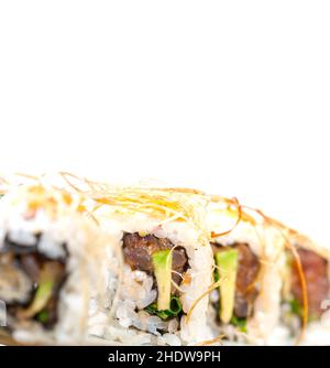 sushi, dentro fuori rotoli, sushi Foto Stock