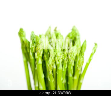 asparagi verdi, punte di asparagi, teste di asparagi, punte di asparagi Foto Stock