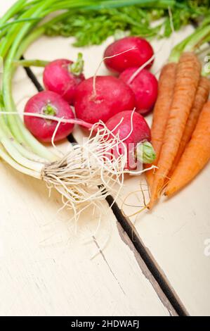 verdure, ravanello, carote, verdure, ravanelli, carota Foto Stock
