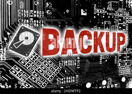 backup, backup Foto Stock